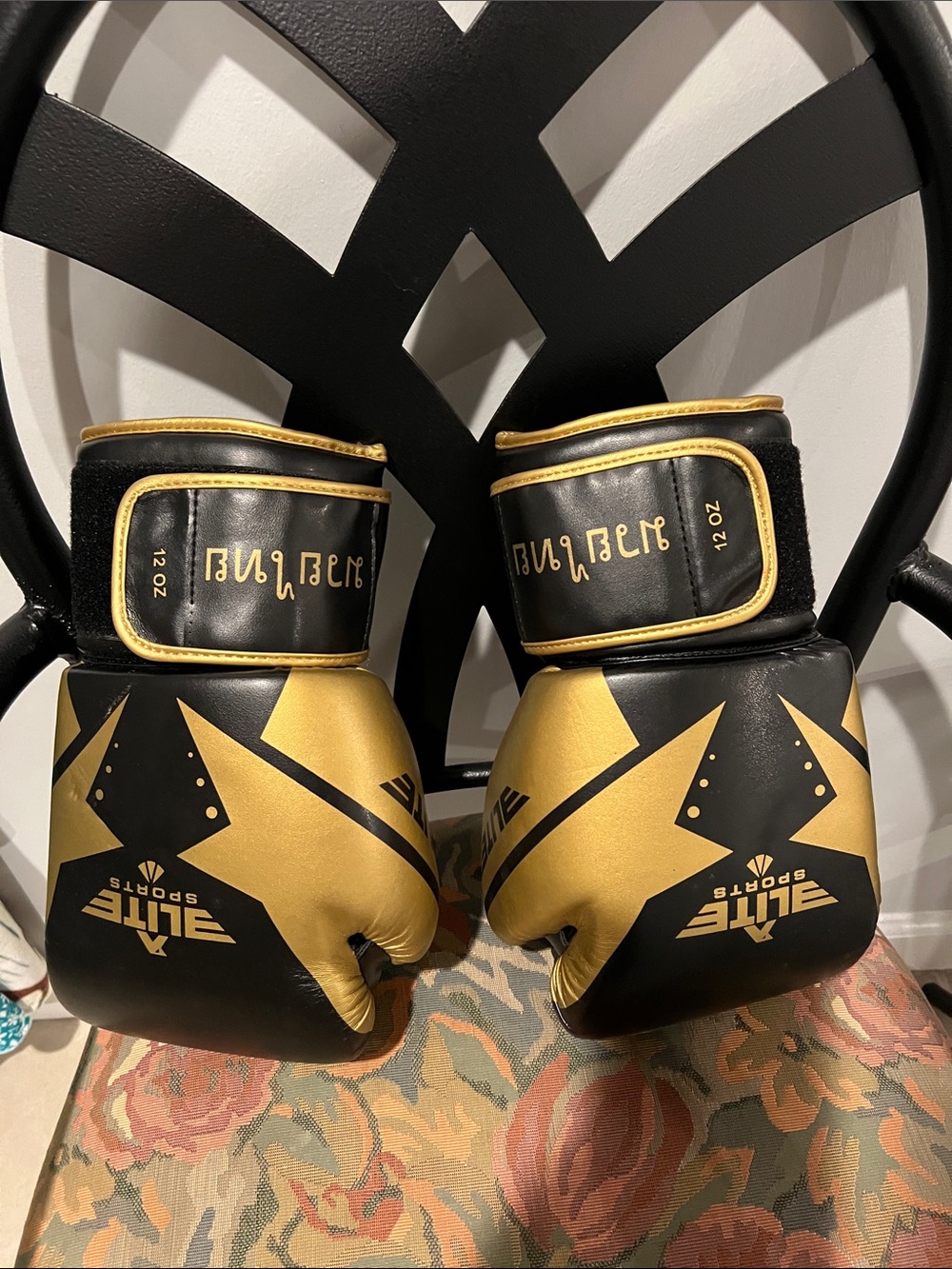 Kids Boxing Gloves - Gold & Black